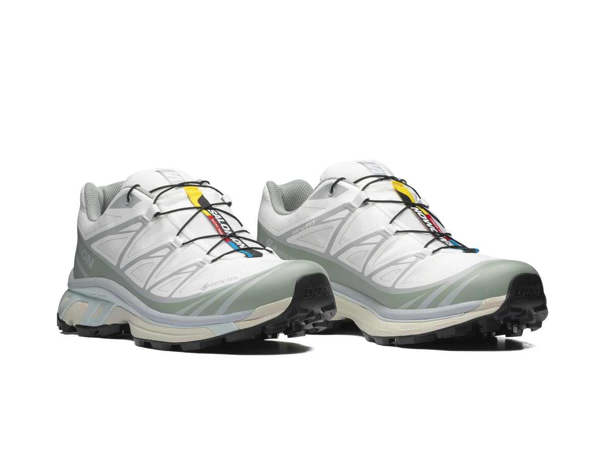 Salomon xt 6 gtx white green milieu ice flow