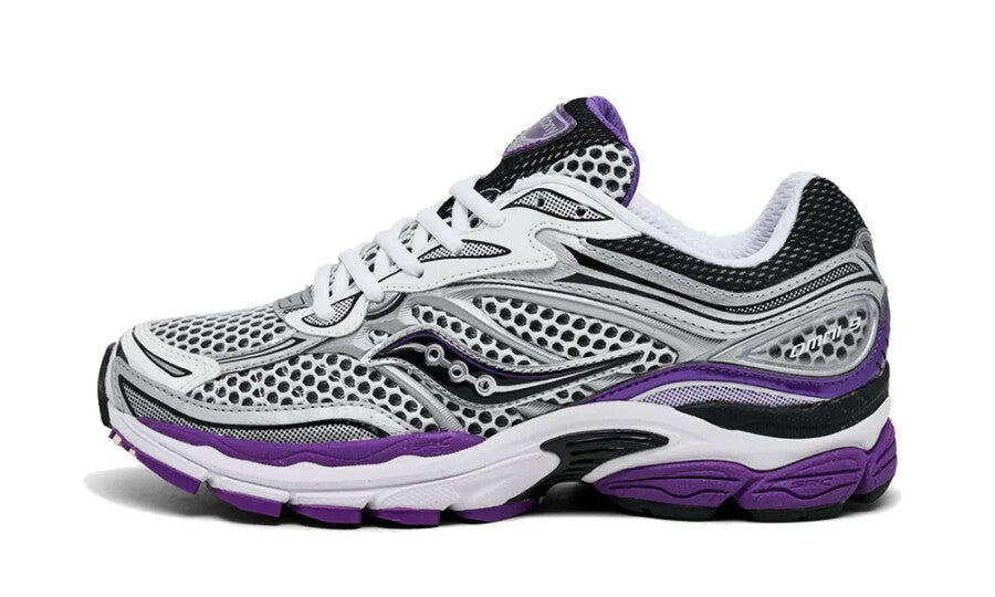 Saucony ProGrid Omni 9 White Black Silver Purple