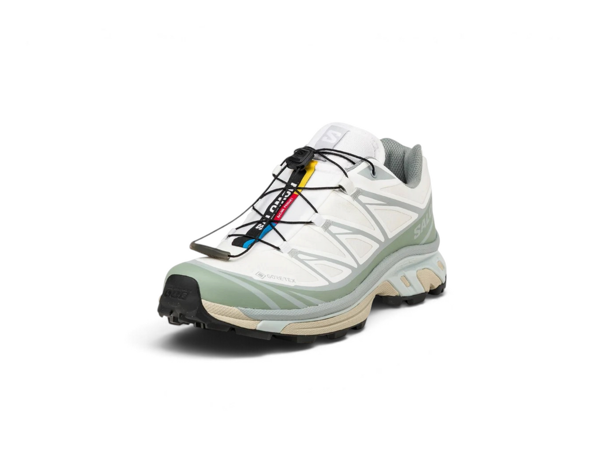 Salomon xt 6 gtx white green milieu ice flow