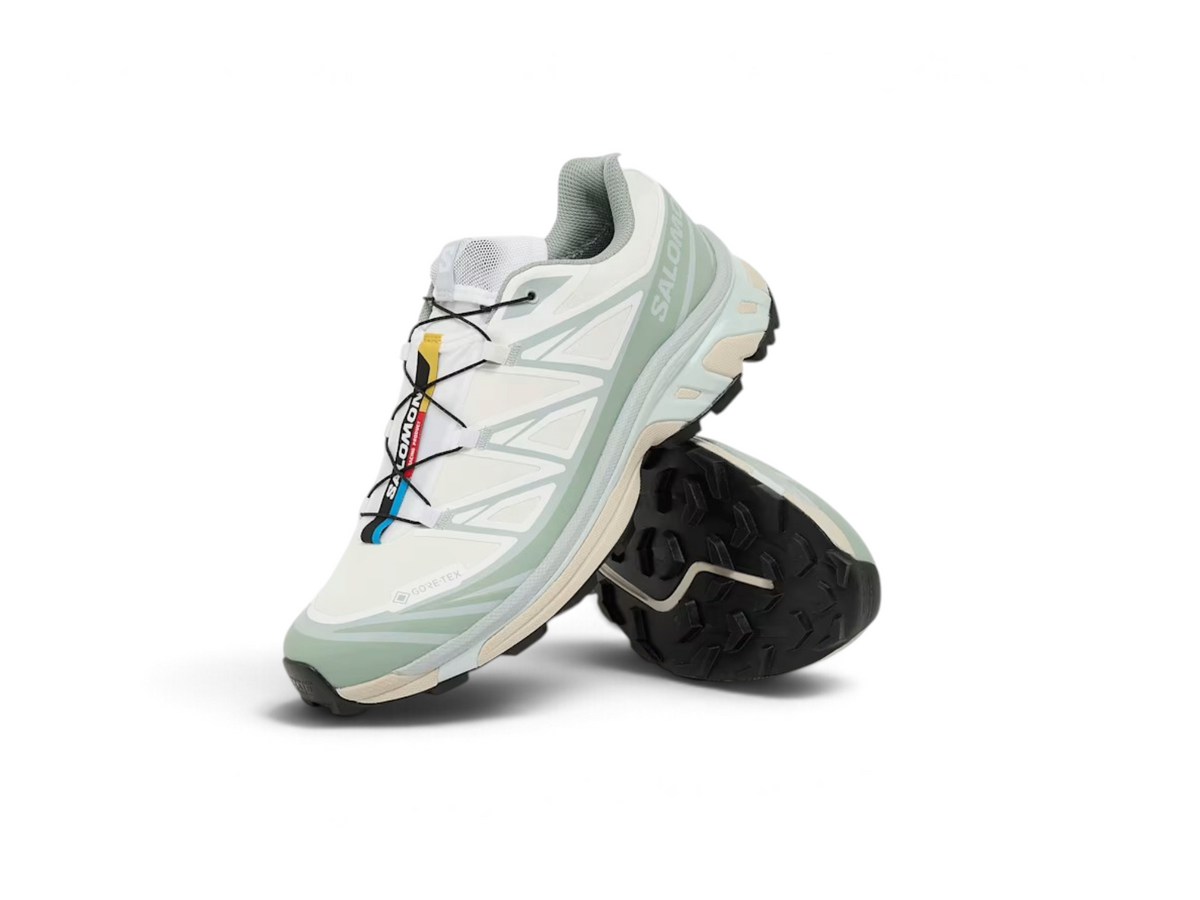 Salomon xt 6 gtx white green milieu ice flow